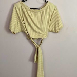 Madrag tie waist crop top